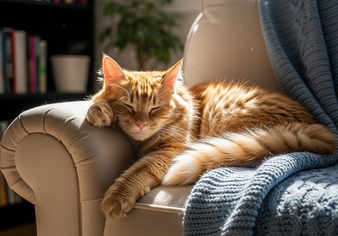 リラックスしてる猫