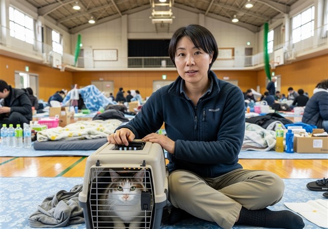 災害から猫を守る