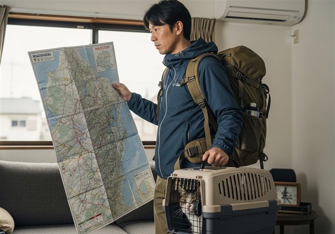 ハザードマップを確認