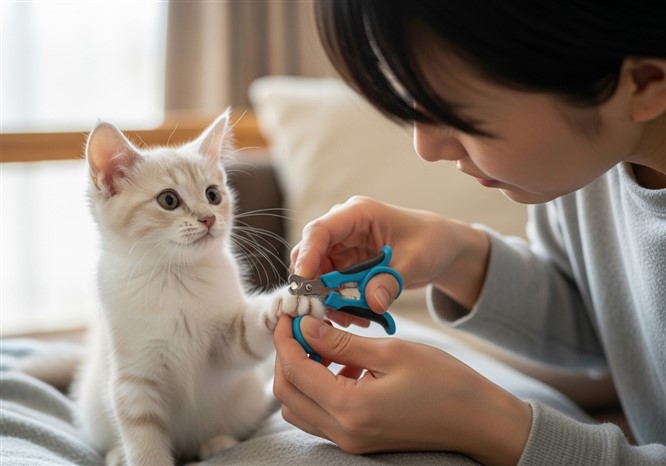 猫の爪切り