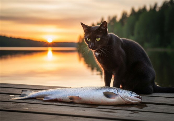 猫に魚