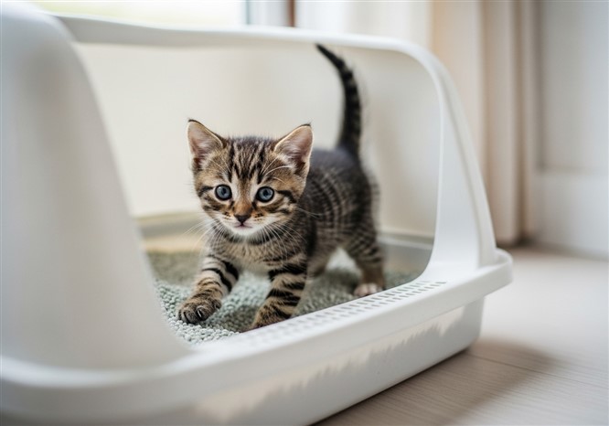 子猫のトイレ