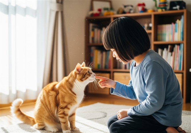 部屋の中で遊ぶ
