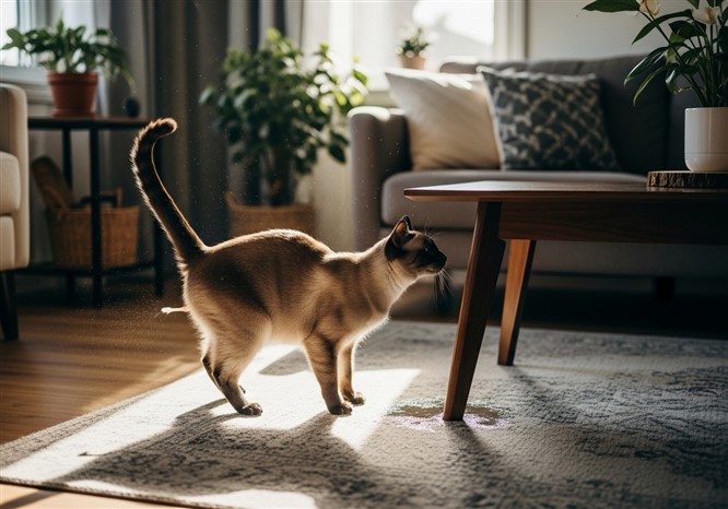 猫のマーキング