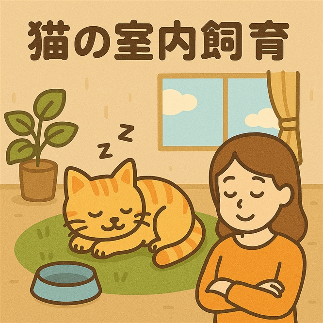 猫を室内飼育