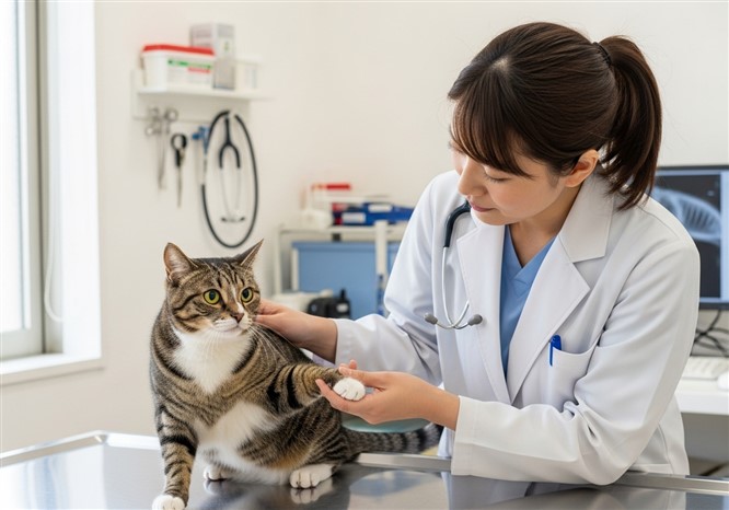 猫の健康をチェック