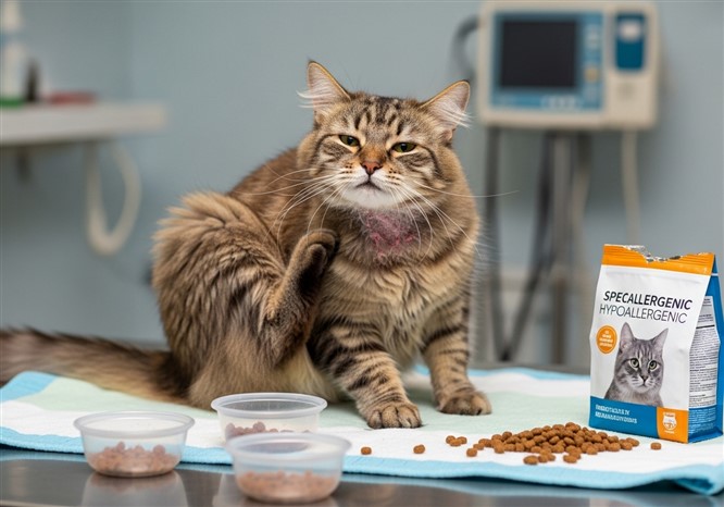 猫がかいている