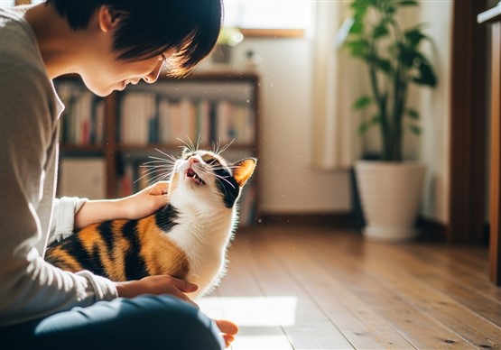 猫が甘えてくる