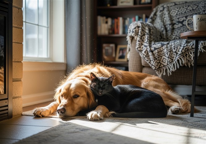 猫と犬の多頭飼い
