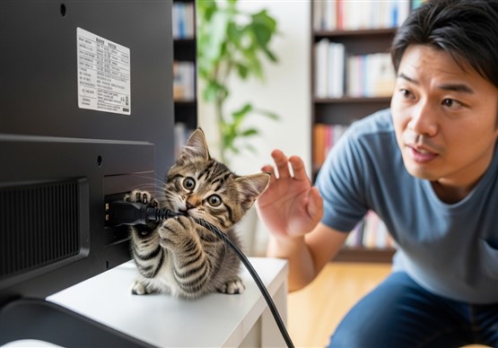 子猫が安心