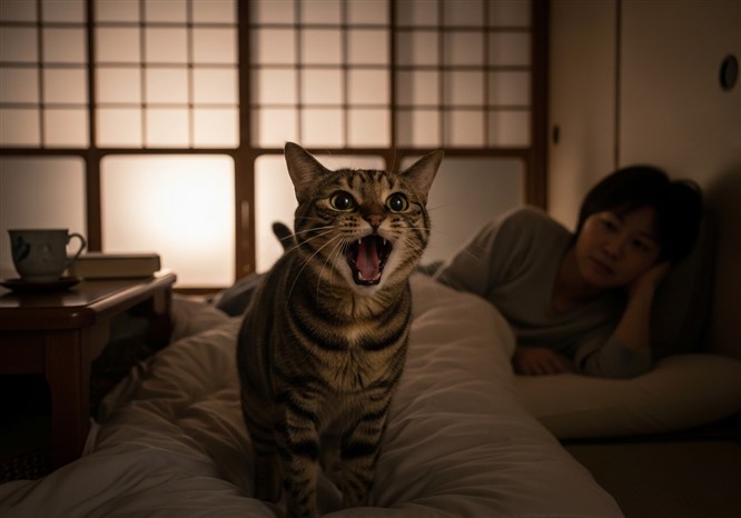 猫の夜鳴き
