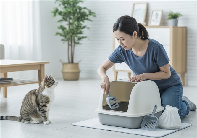 猫のトイレの臭い