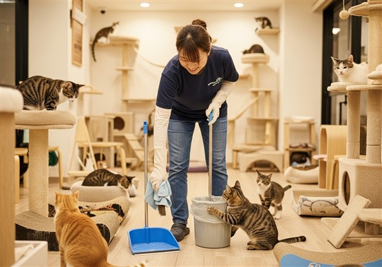 猫の保護シェルター